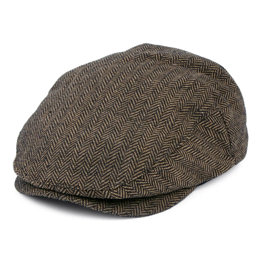 Gorra plana Hooligan diseño de espiga de Brixton - Marrón-Kaki