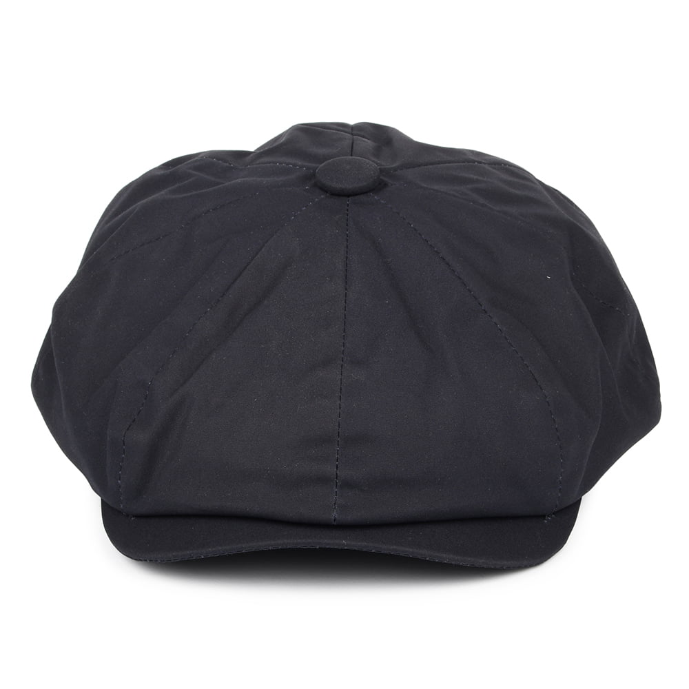 Gorra Newsboy de algodón encerado de Christys - Azul Marino