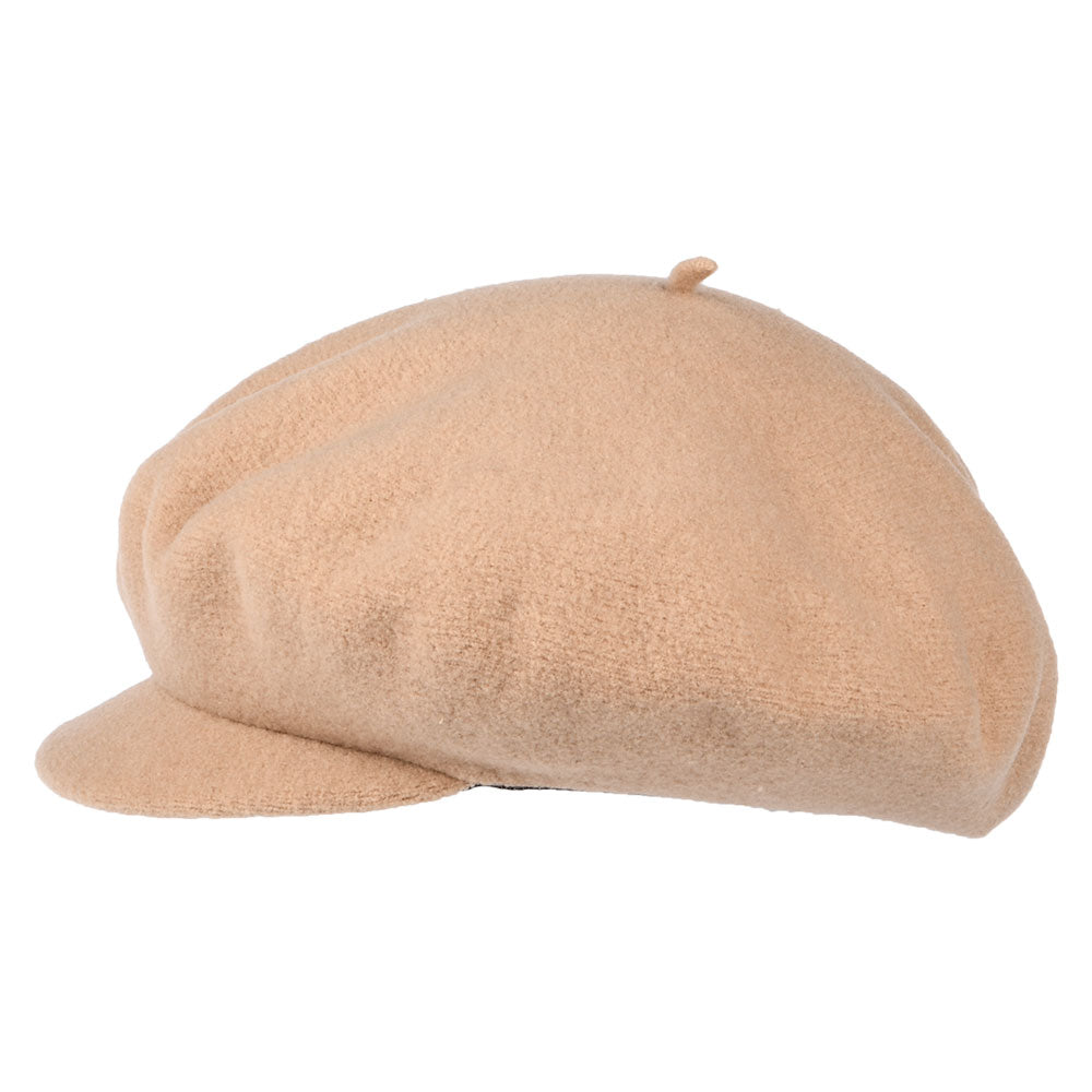 Gorra Baker Boy Campus de lana merino de Laulhère - Arena Claro