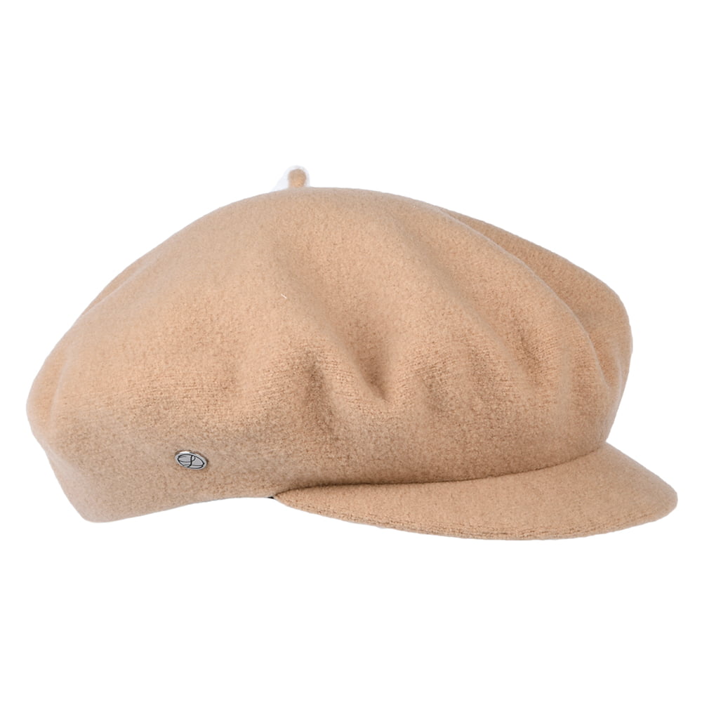Gorra Baker Boy Campus de lana merino de Laulhère - Arena Claro