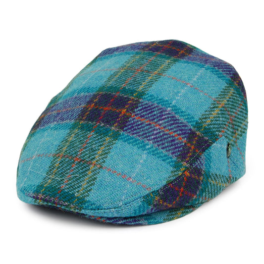 Gorra plana Hawkins de HARRIS TWEED de City Sport - Azul-Púrpura