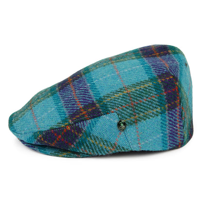 Gorra plana Hawkins de HARRIS TWEED de City Sport - Azul-Púrpura