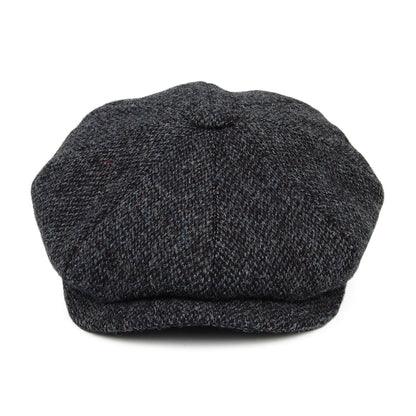 Gorra Newsboy ajuste profundo de HARRIS TWEED Mezcla de tonos de City Sport - Azul Marino