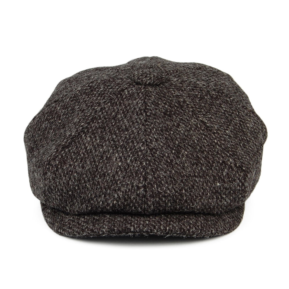 Gorra Newsboy ajuste profundo de HARRIS TWEED Mezcla de tonos de City Sport - Antracita
