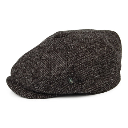 Gorra Newsboy ajuste profundo de HARRIS TWEED Mezcla de tonos de City Sport - Antracita