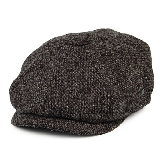 Gorra Newsboy ajuste profundo de HARRIS TWEED Mezcla de tonos de City Sport - Antracita