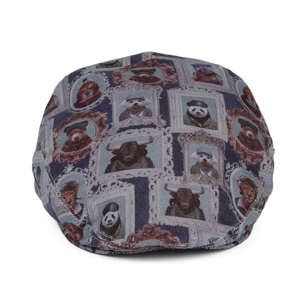 Gorra plana Animal Portrait de City Sport - Azul-Gris