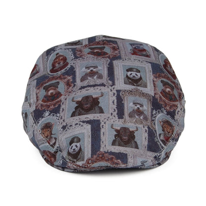 Gorra plana Animal Portrait de City Sport - Azul-Gris