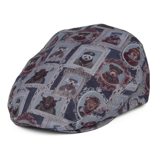 Gorra plana Animal Portrait de City Sport - Azul-Gris