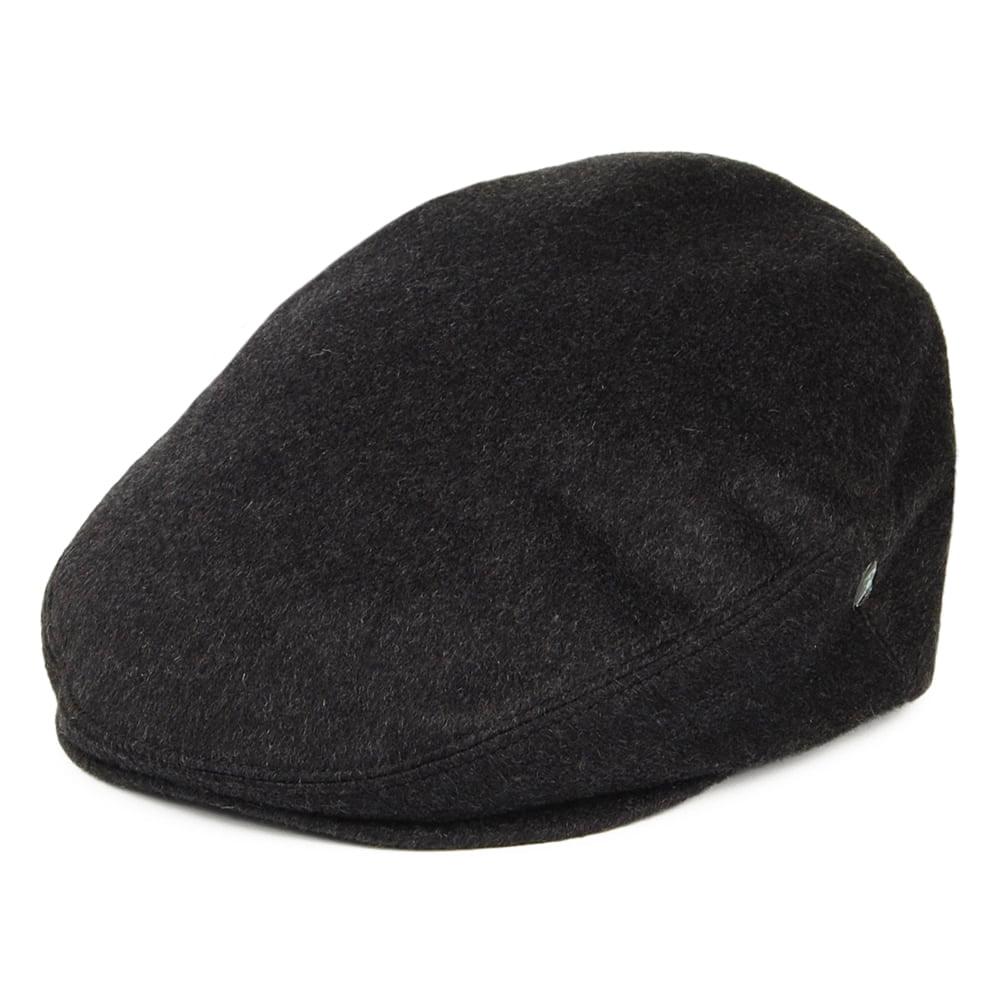 Gorra plana de cachemira pura de City Sport - Antracita
