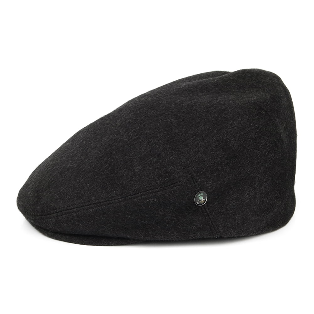 Gorra plana de cachemira pura de City Sport - Antracita