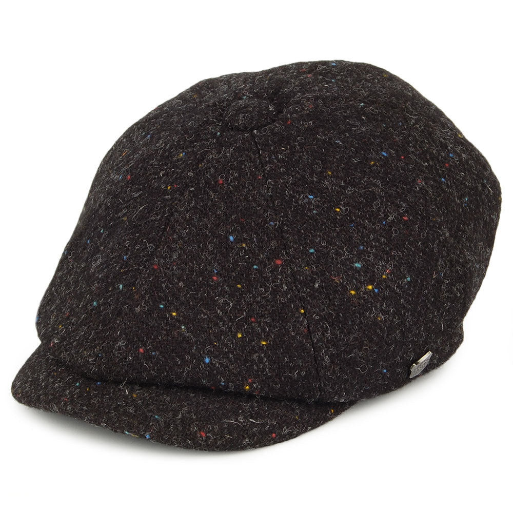 Gorra Newsboy Carloway de HARRIS TWEED de Failsworth - Antracita