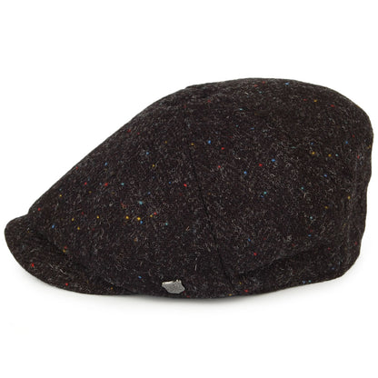 Gorra Newsboy Carloway de HARRIS TWEED de Failsworth - Antracita