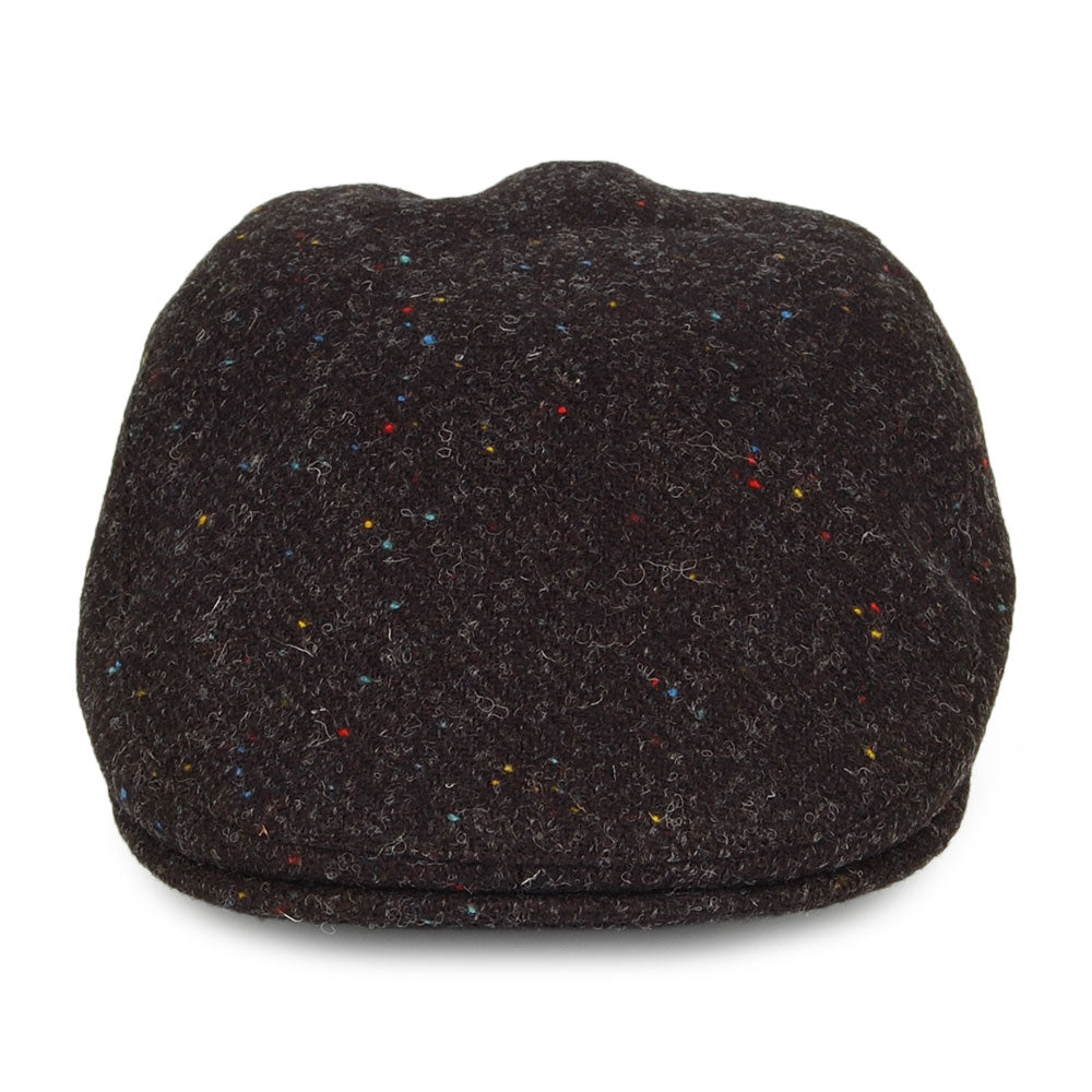 Gorra plana Oban de HARRIS TWEED diseño de espiga con orejeras de Failsworth - Antracita