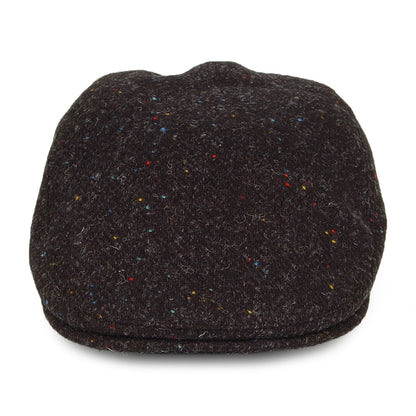 Gorra plana Oban de HARRIS TWEED diseño de espiga con orejeras de Failsworth - Antracita