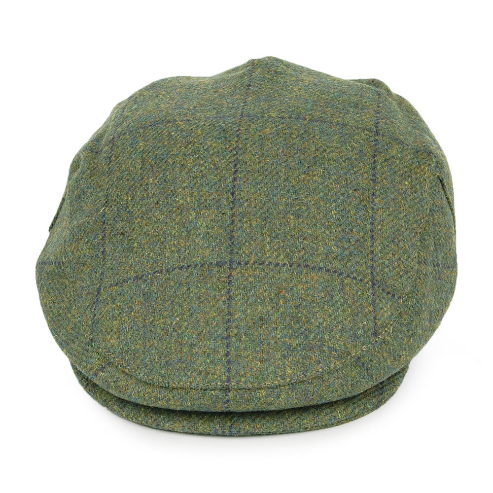 Gorra plana Impermeable a cuadros de Failsworth - Verde Musgo