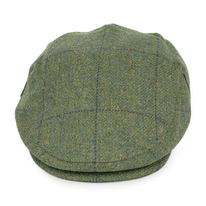 Gorra plana Impermeable a cuadros de Failsworth - Verde Musgo