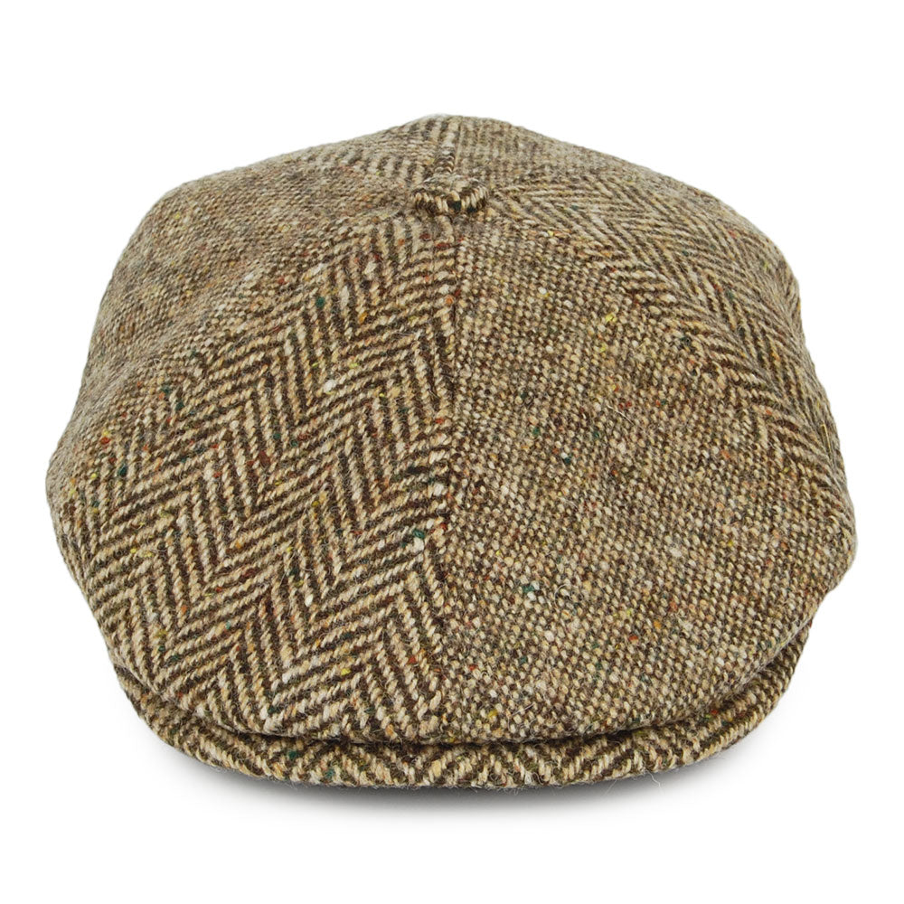 Gorra Newsboy Wexford de Tweed Donegal de Failsworth - Marrón