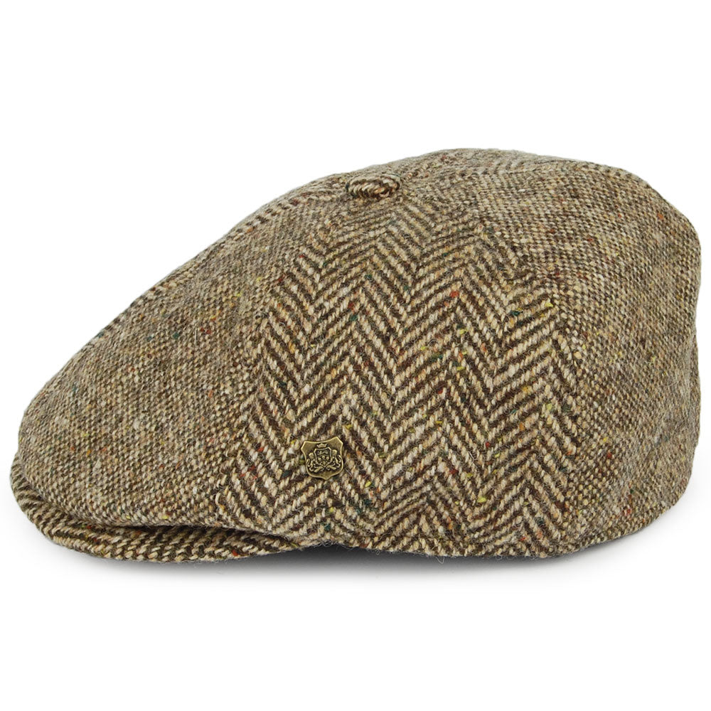 Gorra Newsboy Wexford de Tweed Donegal de Failsworth - Marrón