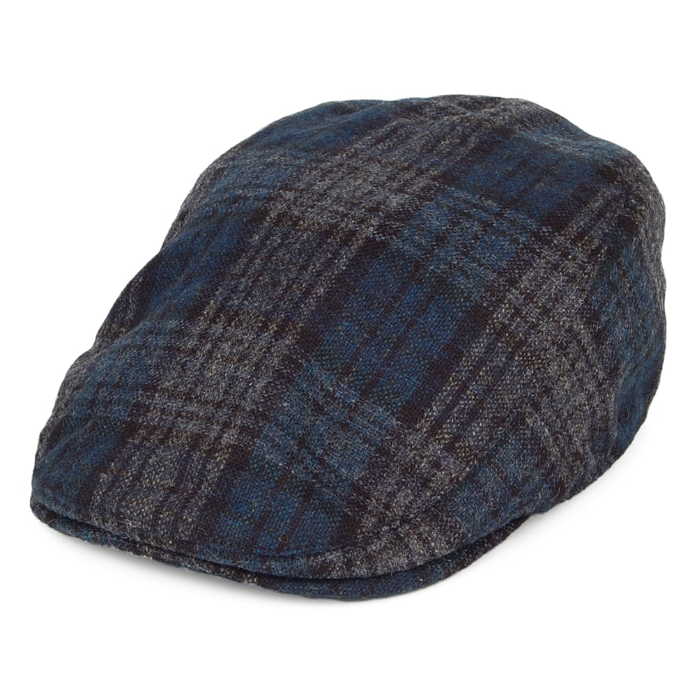 Gorra Plana con orejeras Westerdale con orejeras a cuadros de Failsworth - Múltiples tonalidades azules