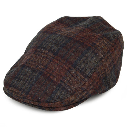 Gorra Plana con orejeras Westerdale con orejeras a cuadros de Failsworth - Marrón-Multi