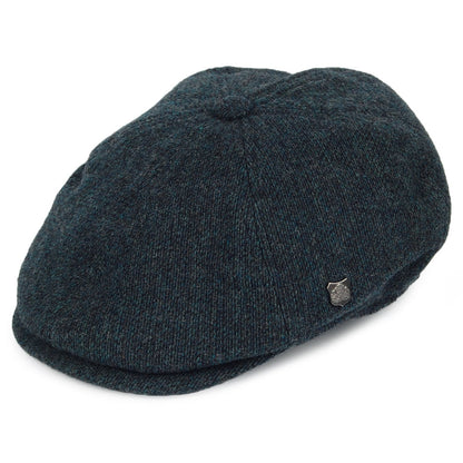 Gorra Newsboy Hudson de astracán merino de Failsworth - Azul Petróleo