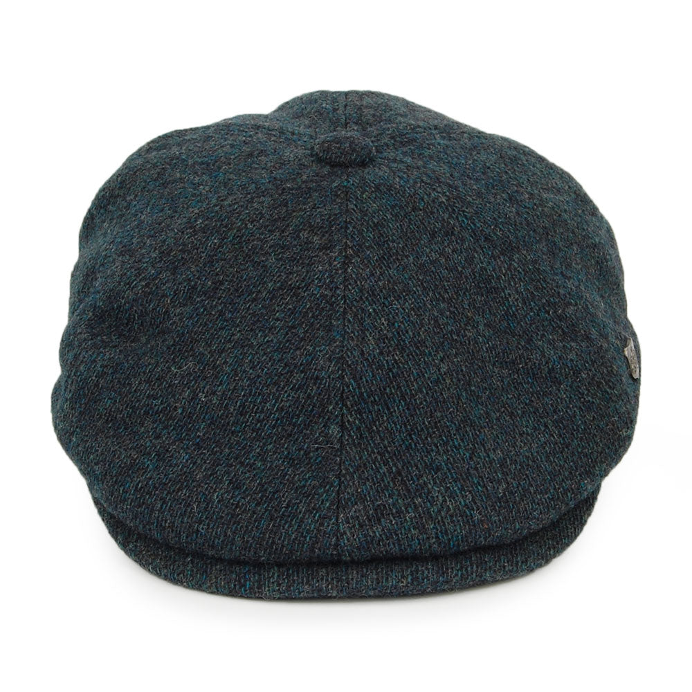 Gorra Newsboy Hudson de astracán merino de Failsworth - Azul Petróleo