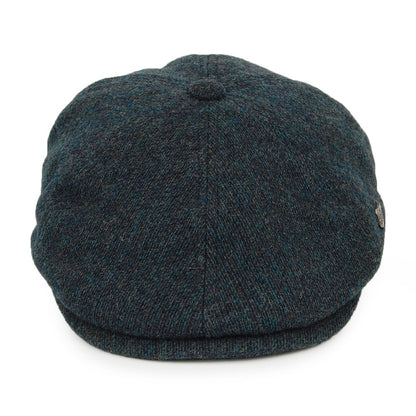 Gorra Newsboy Hudson de astracán merino de Failsworth - Azul Petróleo