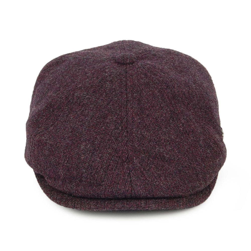 Gorra Newsboy Hudson de astracán merino de Failsworth - Merlot