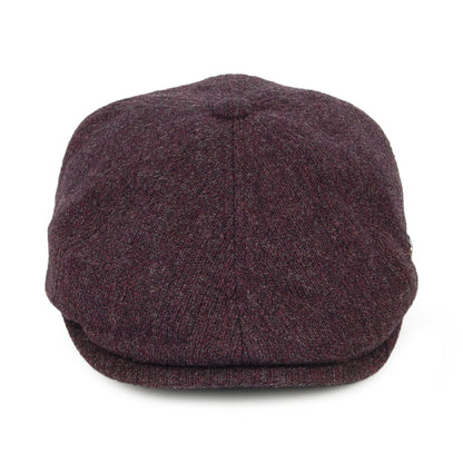 Gorra Newsboy Hudson de astracán merino de Failsworth - Merlot