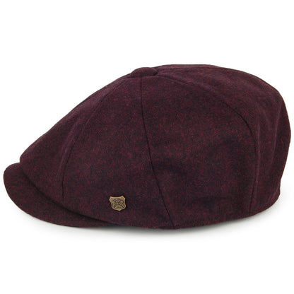 Gorra Newsboy Alfie de Melton de Failsworth - Merlot