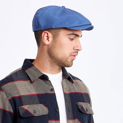 Gorra Newsboy Brood de algodón de Brixton - Azul