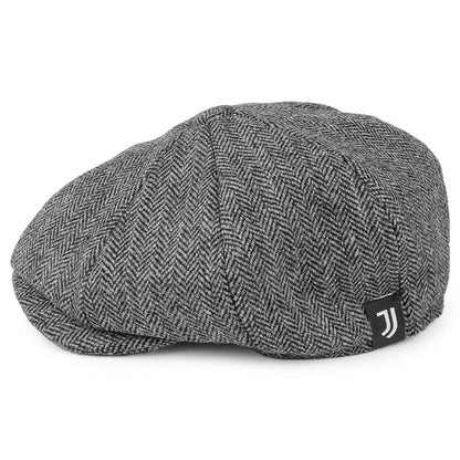 Gorra Newsboy a medida Juventus diseño de espiga de Christys - Gris