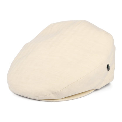 Gorra plana de algodón y lino micro espiga de City Sport - Beige