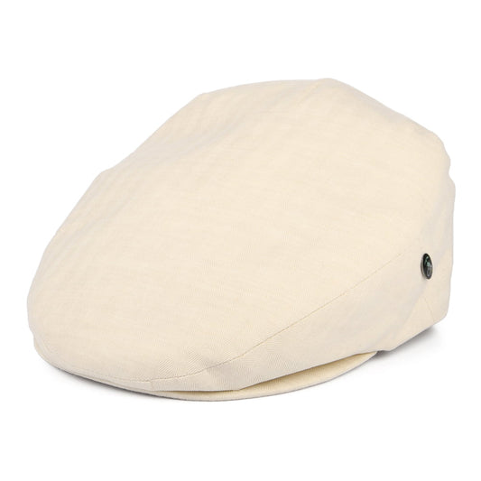 Gorra plana de algodón y lino micro espiga de City Sport - Beige