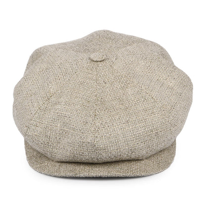 Gorra Newsboy de mezcla de lino de City Sport - Beige Arena