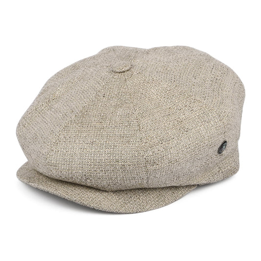 Gorra Newsboy de mezcla de lino de City Sport - Beige Arena