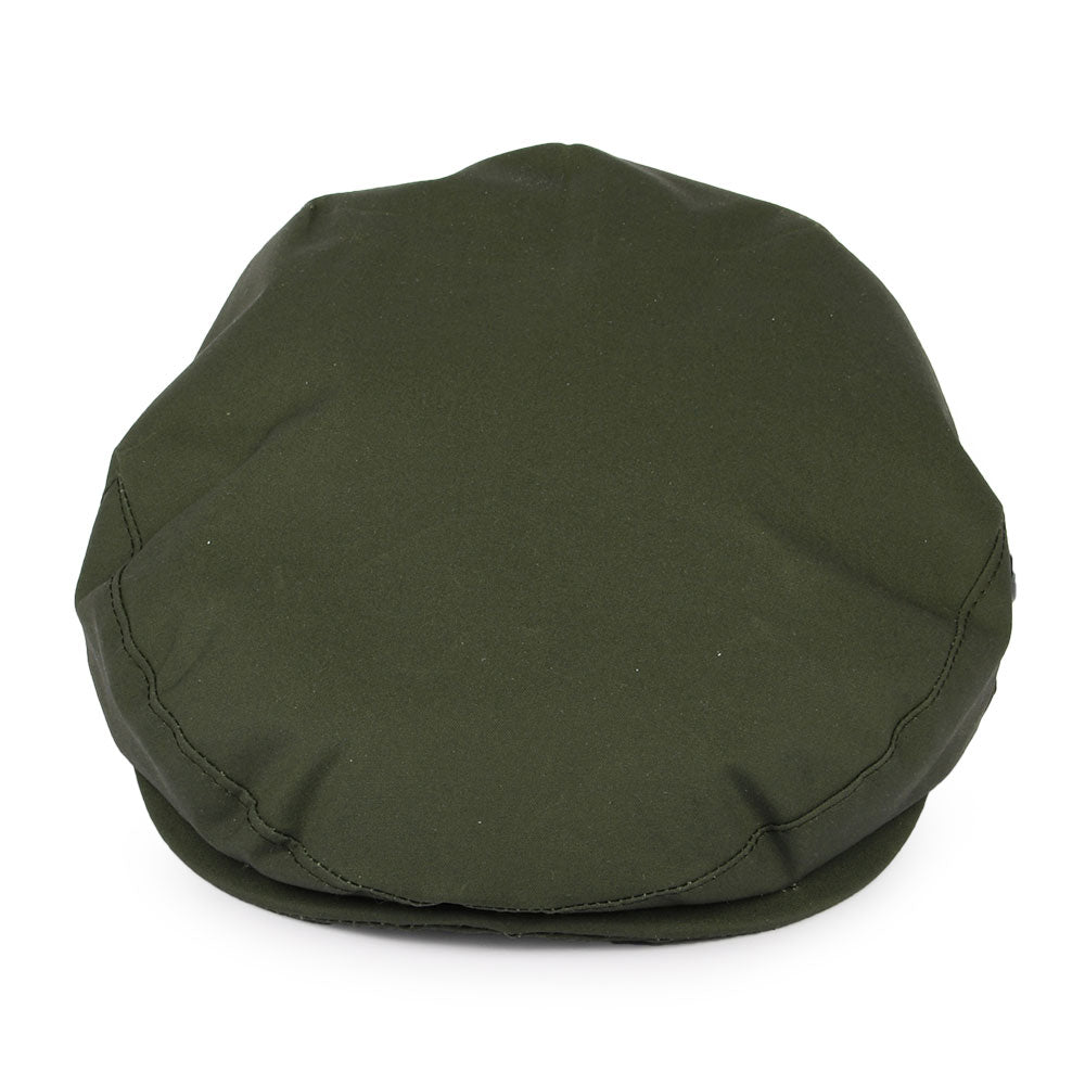 Gorra plana Millerain de algodón encerado de City Sport - Verde Oliva