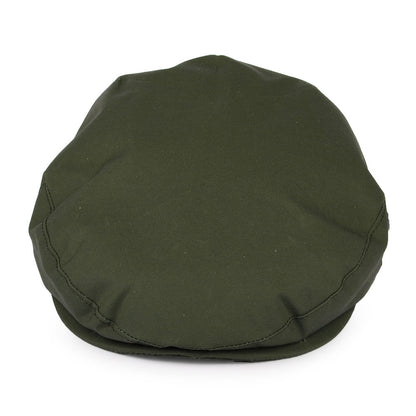 Gorra plana Millerain de algodón encerado de City Sport - Verde Oliva