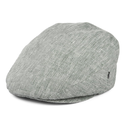 Gorra plana de lino diseño de micro espiga de City Sport - Bosque