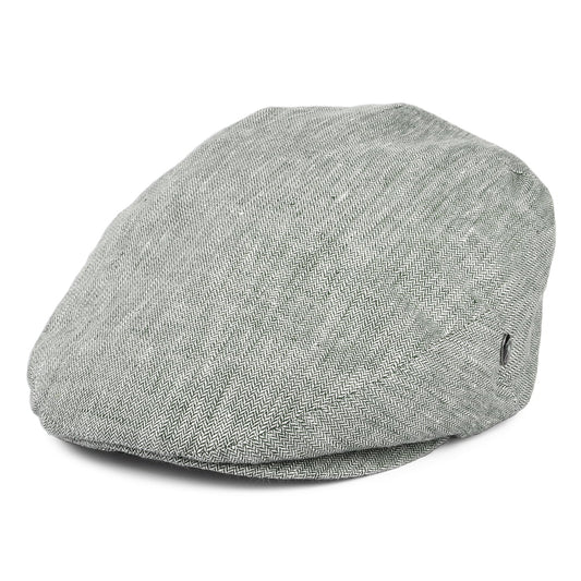 Gorra plana de lino diseño de micro espiga de City Sport - Bosque