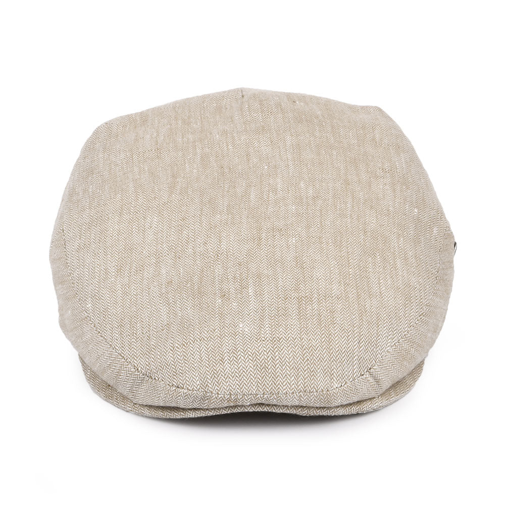 Gorra plana de lino micro espiga de City Sport - Beige Arena