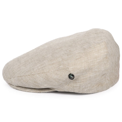 Gorra plana de lino micro espiga de City Sport - Beige Arena