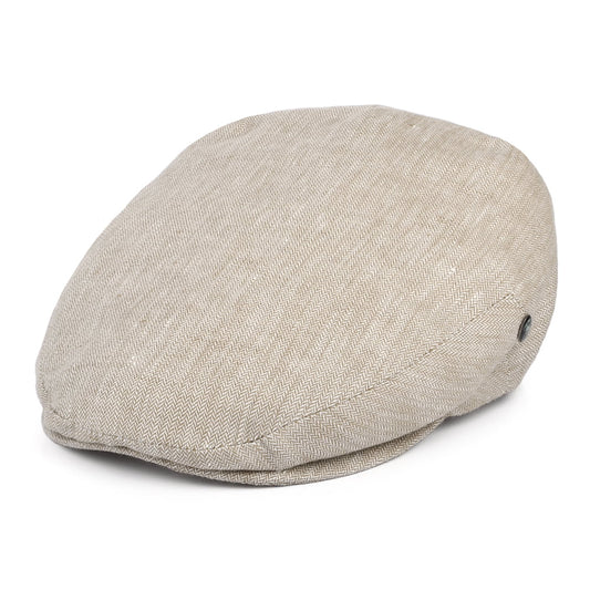 Gorra plana de lino micro espiga de City Sport - Beige Arena