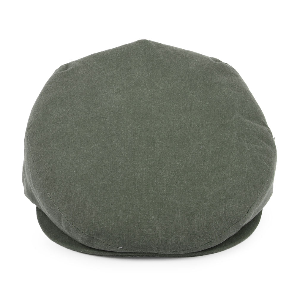 Gorra plana de algodón lavado de City Sport - Verde Oliva