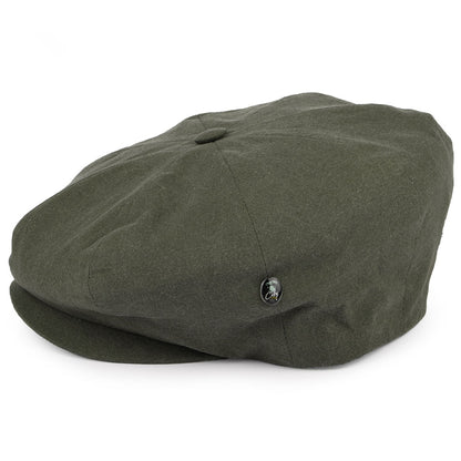 Gorra Newsboy de algodón lavado de City Sport - Verde Oliva