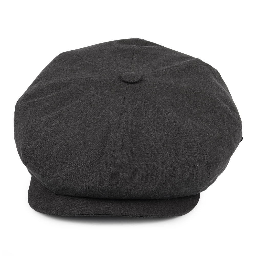 Gorra Newsboy de algodón lavado de City Sport - Antracita