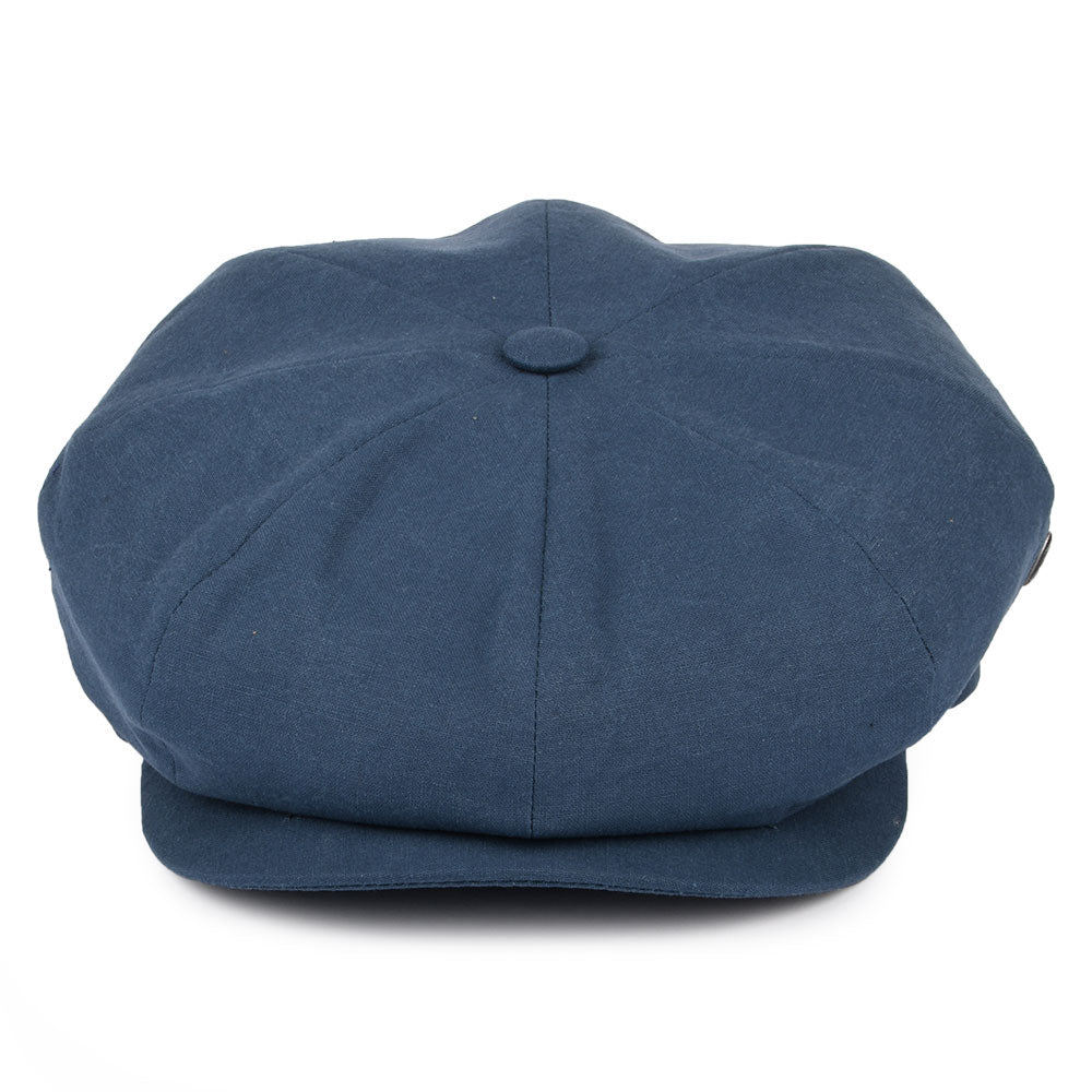 Gorra Newsboy de algodón lavado de City Sport - Azul