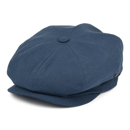 Gorra Newsboy de algodón lavado de City Sport - Azul