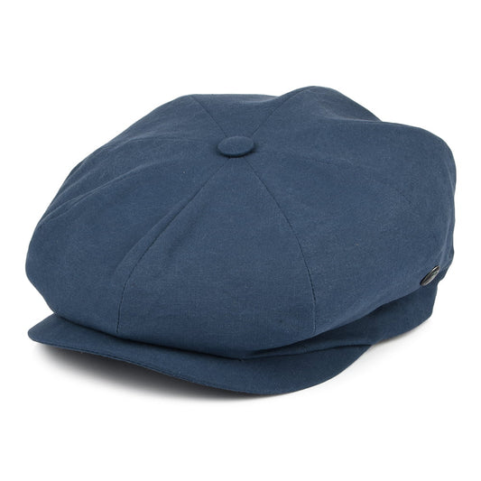 Gorra Newsboy de algodón lavado de City Sport - Azul